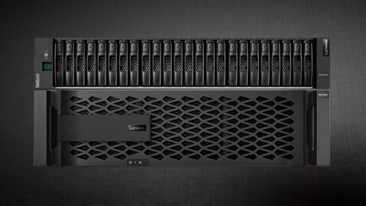 Lenovo ThinkSystem DE Series - front facing 3 stack
