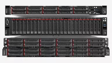 Lenovo ThinkAgile VX - front facing 3 stack