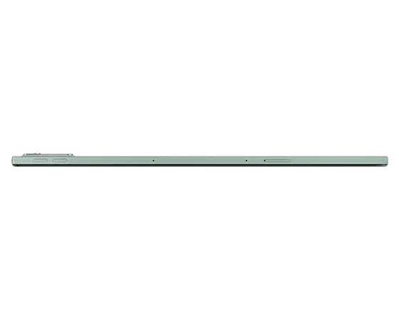 Top profile view of Sage Lenovo Tab P11 tablet