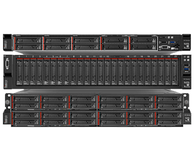 Lenovo ThinkAgile HX Series - front facing 3 stack