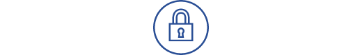 Line art icon depicting the secure and reliable Lenovo open cloud architecture